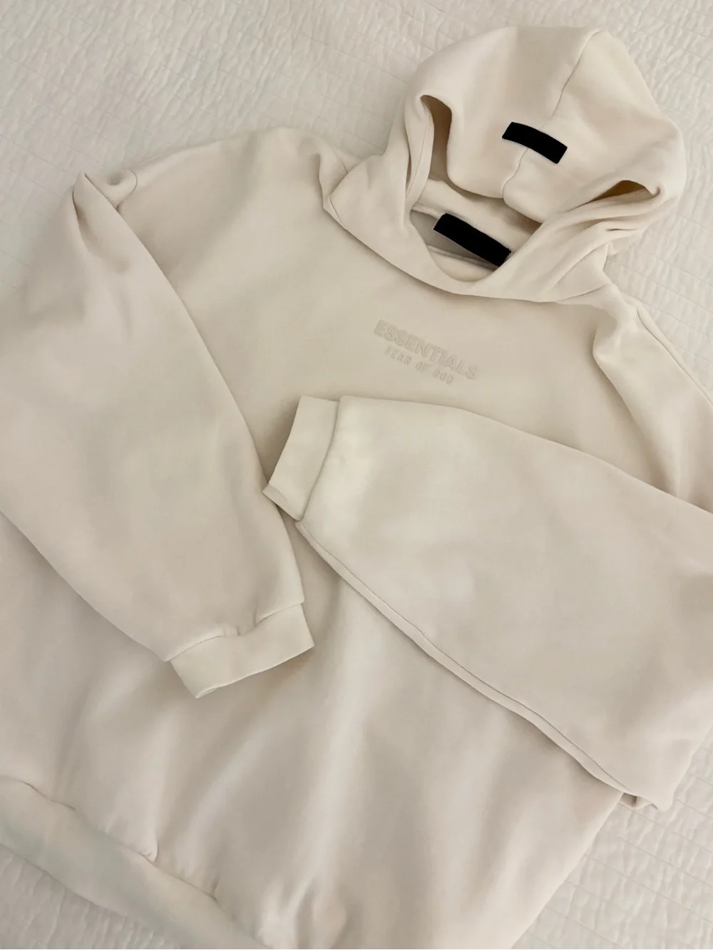 Fear of God Essentials Cloud Dancer Hoodie